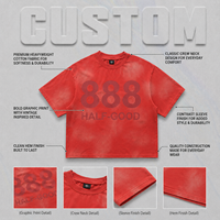Camiseta de manga corta para hombre con estampado digital minimalista original, estilo retro americano, lavada y pintada con spray, nuevo estilo de verano para hombre.