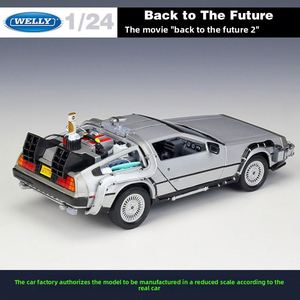 Modè<span class=keywords><strong>le</strong></span> de <span class=keywords><strong>voiture</strong></span> DeLorean en alliage moulé sous pression à l'échelle 1:24, inspiré de <span class=keywords><strong>la</strong></span> série À l'avenir, avec portes ouvrantes, contrô<span class=keywords><strong>le</strong></span> de <span class=keywords><strong>la</strong></span> force, dans un coffret cadeau coloré - Product Image 3