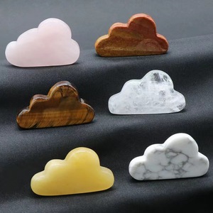 Venta caliente Formas de nube de cristal natural Decoración tallada Tallas de nubes de piedras preciosas de cristal - Product Image 2