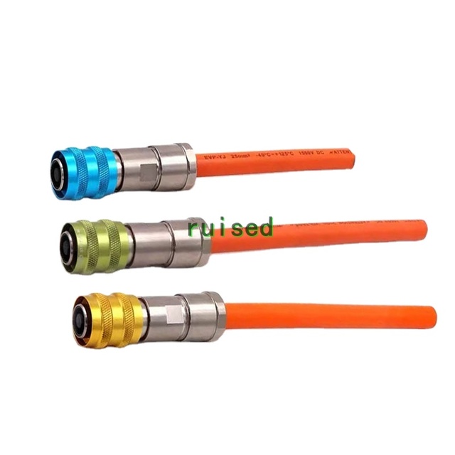 Automotive Electronics New Energy Electric 2000V Vehicle Metal High Voltage Connector 8mm Straight Socket Waterproof
