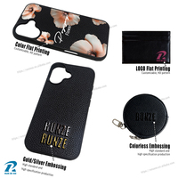 Coque de téléphone en cuir PU à impression personnalisée Nouvelle couverture de téléphone portable pour iPhone Coque de téléphone portable personnalisée