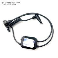 Cable divisor GPS táctico en espiral QCNV 1 a 2 para imágenes térmicas NVG para configuraciones de fusión de visión nocturna de doble dispositivo