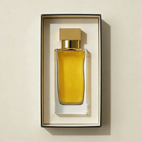 Flacon pulvérisateur ultra-fin rectangulaire long, à fond épais et à bouchon carré, flacon de parfum en verre transparent rechargeable pour cosmétiques