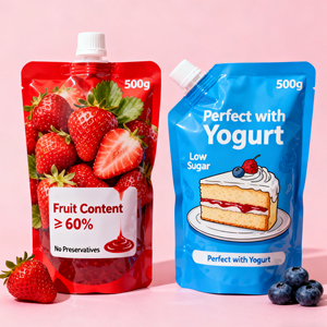 Impression de personnalité Pochette à bec anti-fuite Purée de fruits Nourriture pour <span class=keywords><strong>bébé</strong></span> Jus de <span class=keywords><strong>bébé</strong></span> Squeeze Champignon Cap Sacs d'emballage - Product Image 6