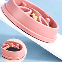 Gamelle anti-glouton pour chats et chiens, gamelle anti-étouffement pour animaux de compagnie, fond antidérapant et anti-renversement, gamelle populaire pour animaux de compagnie