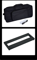 Planche de support d'effet de guitare électrique de petite taille avec piste fixe unique pour accessoire d'instrument de musique de sac à main