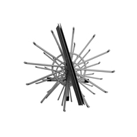 Porte-clés rotatif moderne à trois niveaux, amovible, en métal blanc, écologique, pour comptoir