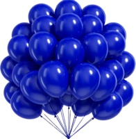 50 ballons de fête de remise de diplôme en latex bleu foncé de 12 pouces, guirlande de ballons bleus, arches de ballons comme décorations pour fête d'anniversaire