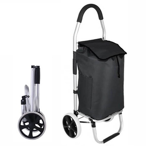 Carrito de Compras Plegable y Económico con Ruedas, Contenedor Portátil y Compacto para Supermercado - Product Image 4