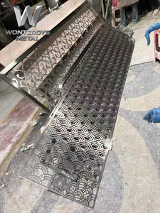 Factory Custom Distressed Stainless Steel Metal Room Divider <strong>Screen</strong> for Hotel Villa Restaurant Office Home Living Room Decor - Product Image 5