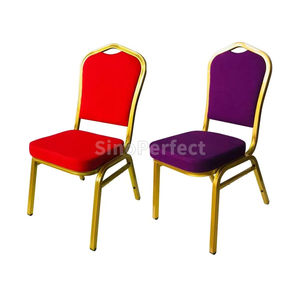 Sillas de Banquete de Metal de Lujo para Bodas, Iglesias, Hoteles, Sillas de Comedor Rojas para Fiestas y Banquetes en Venta al por Mayor - Product Image 2