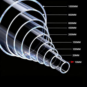 أنبوب أكريليك شفاف مصنوع من البلاستيك الصلب PMMA بمقاسات مخصصة من 3 إلى 1500 مم - Product Image 4