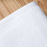 Serviette de Bain Hôtelière 100% Coton Luxe Blanc 30x30cm Personnalisée, en Éponge, pour Enfants, Visage et Mains, Vente en Gros