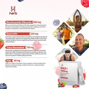 Bebida NAD+ de Marca Privada OEM, Suplemento Antienvejecimiento, Aumenta la Energía, Apoyo para la Salud - Product Image 3