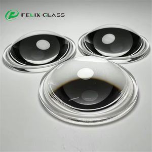 เลนส์โดมทรงกลมส่องผ่านได้สูงเคลือบป้องกันแสงสะท้อน K9/BK7แก้วออปติคอล IR Transmissive OEM Optical อุปกรณ์ออปติคัล - Product Image 4