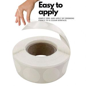 1000 rõ ràng 1 inch phong bì con dấ<span class=keywords><strong>u</strong></span> vòng tròn trong suốt Wafer con dấ<span class=keywords><strong>u</strong></span> nhãn cho gửi thư 1000 PCS rõ ràng gói dán cho khuyến mãi - Product Image 5