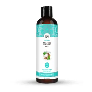 Daily Use Oral Oil Pulling With Coconut Peppermint Oil Natural Alcohol Mouthwash