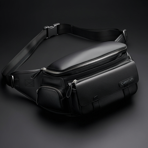 الشركة المصنعة مخصصة متعددة الوظائف الجلود Crossbody المهنية التصوير الفوتوغرافي فاني حزمة الخصر DSLR حقيبة حزام - Product Image 1