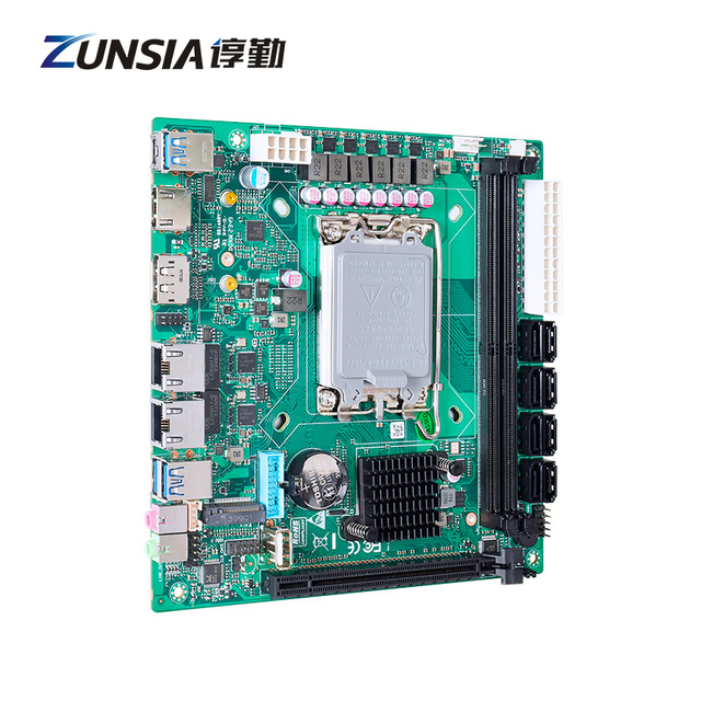 NAS Motherboard LGA 1700 H670 Q670 Intel 13th 12th Gen 2 Lan 2*DDR5 8*SATA3.0 3*M-Key 2280 8USB PCIex16 NAS Mini ITX Motherboard