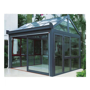 <span class=keywords><strong>Design</strong></span> Chine vente en gros serre en verre double solarium véranda en aluminium véranda de jardin véranda maisons en verre toit en verre - Product Image 2