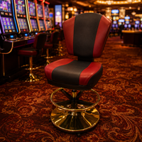 Fauteuil de casino VIP SUCCESSOR avec repose-pieds, base robuste et résistante, roulettes pivotantes, capacité de charge élevée, fabricant de chaises