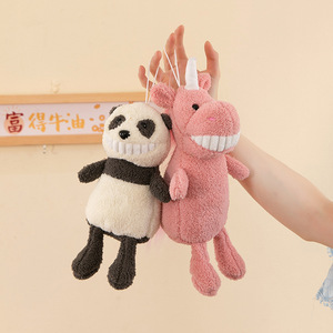 Muñeco de Peluche Sonriente de Cerdo y Dinosaurio con Dientes Grandes, Regalo de Boda, Recuerdo de Fiesta, Lindo Bebé de Dientes <span class=keywords><strong>Locos</strong></span>, Poliéster y Algodón PP - Product Image 4