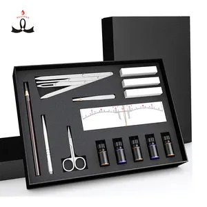 Professional Eyebrow Microblading Tool Training Kit For Semi Permanent Makeup Eyebrow Embroidery Academy With Box