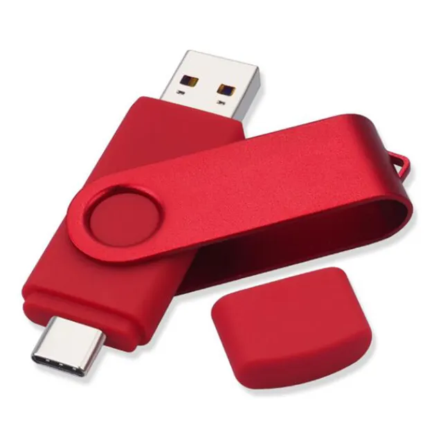 OTG kép SWM tùy chỉnh ổ đĩa flash cổ điển USB 2.0 Adapter và một USB 3.1 Loại C