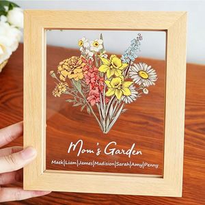 Lámpara Nocturna LED de Madera Maciza para Pintar, Decoración de Escritorio con Foto, Adorno Personalizado, Regalo de Navidad para Niños - Product Image 1