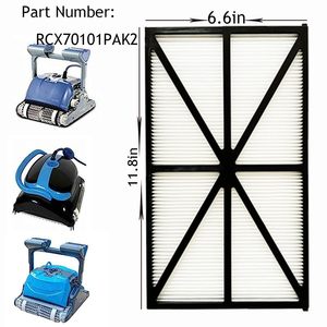 JC RCX70101 Cartouches filtrantes pour robot nettoyeur de piscine Panneaux de remplacement pour robot nettoyeur de piscine AquaVac TigerShark SharkVac - Product Image 3