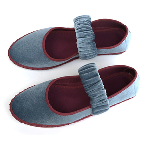 Scarpe basse da donna con <span class=keywords><strong>cinturino</strong></span> elastico e Strap di nuovo design comode scarpe basse in velluto - Product Image 5