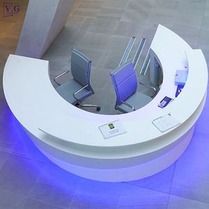 Mostrador de Recepción de Corian Personalizado en Varias Formas y Colores para Hotel, Hospital, Banco, Mostrador de Recepción OEM - Product Image 5