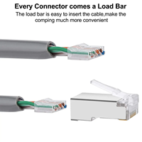 Connecteur Cat6 FTP RJ45 8P8C prise modulaire Ethernet prise RJ45 réseau non blindé avec des performances à grande vitesse pour le réseau