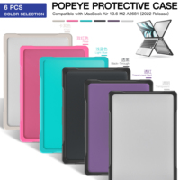 Étui en fibre de carbone antichoc TPU+PC pour coque rigide pour Macbook Air 13.6 2022 M2 A2681