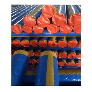 Rouleau de tissu bâche PE fourni par l'usine, largeur 4m, imperméable, anti-UV, bâche tricotée chaîne avec motif enduit pour tentes et sacs - Product Image 5