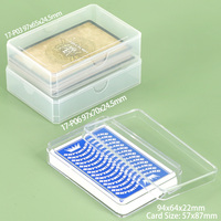 Boîtes à cartes en plastique acrylique YUZMEI Factory, étui pour cartes de poker, accessoire de jeu, boîte de rangement pour cartes, étui transparent pour jeu de cartes