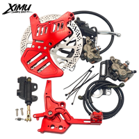 Kit de frein à disque arrière XIMU amélioré 240 mm en aluminium anodisé pour Light Bee, avec support double étrier