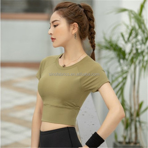 Premium Naylon Kumaş Pamuk Benzeri His 4 Yönlü Esneme Hızlı Kuruyan Nefes Alabilen PK Örgü Fırçalanmış Arka Yüzey Yoga Pantolonları ve Aktif Giyimler için 70D - Product Image 1