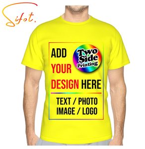 Fabricants de vêtements Sifot à bas quantité minimale de commande 100% coton gaufré logo personnalisé vierge T-shirts vintage uni grande taille pour hommes - Product Image 1