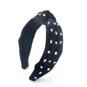 Ventes chaudes velours clair cristal bandeaux pour femmes fête Bling perle bandeau luxe maquillage bandeau - Product Image 4