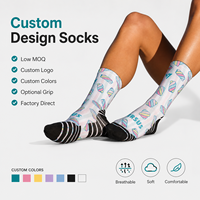 Chaussettes personnalisées en gros, chaussettes à motif, chaussettes de sport respirantes, logo personnalisé, faible MOQ, directement de l'usine, marque privée