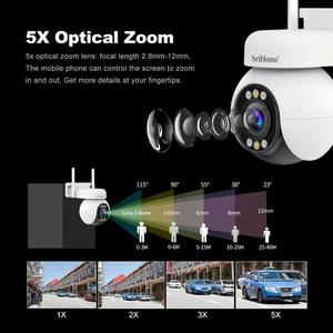 Venta Flash <span class=keywords><strong>Srihome</strong></span> SH051 4MP 5X Zoom óptico PTZ HD Cámara Visión nocturna WIFI Domo Cámaras de seguridad - Product Image 4