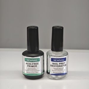 Kit de base et de finition pour <span class=keywords><strong>ongles</strong></span> 15ml, faible odeur, équilibrant le pH, séchage à l'air, transparent, préparateur déshydratant sans acide - Product Image 5