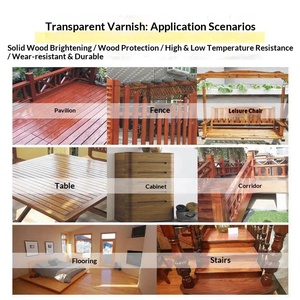 Transparent Water-based Varnish Waterproof <b>Sunscreen</b> Moisture-proof Mold-proof Wood Refurbishment Protective Paint - Product Image 6