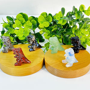 All'ingrosso cristallo materiale misto di cristallo dinosauri rosso <span class=keywords><strong>diaspro</strong></span> <span class=keywords><strong>verde</strong></span> aventurina animale <span class=keywords><strong>pietra</strong></span> di guarigione per la decorazione - Product Image 1