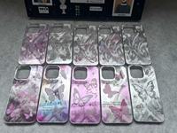 Offre Spéciale paillettes papillon téléphone étui pour iphone 16 15 14 13pro Max TPU matériel bulle spécial artisanat dessin animé conception personnalisée