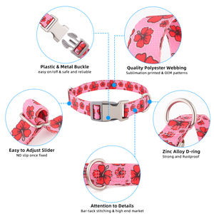 <span class=keywords><strong>Collar</strong></span> de adiestramiento para perros con logotipo personalizado, collares suaves y ajustables para mascotas, cinta de liberación rápida hecha por sublimación, <span class=keywords><strong>Collar</strong></span> impreso para mascotas - Product Image 4