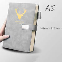 Carnet de notes A5 en cuir véritable fait main avec logo personnalisé, idéal pour les réunions d'affaires et la prise de notes (vente en gros)