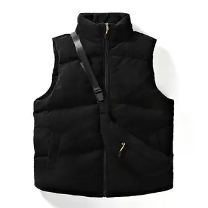 Men's Sleeveless Corduroy Waistcoat Winter Warm Breathable Stylish Custom Leather Veste Kimono Fille Sleeveless Formal Vest