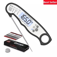 Top Seller Alpha Griller Instant Read Stainless Steel IPx67 Waterproof Digital Meat Thermometer for Cooking Kitchen BBQ